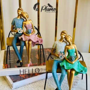 Bibelot De Couple En Métal