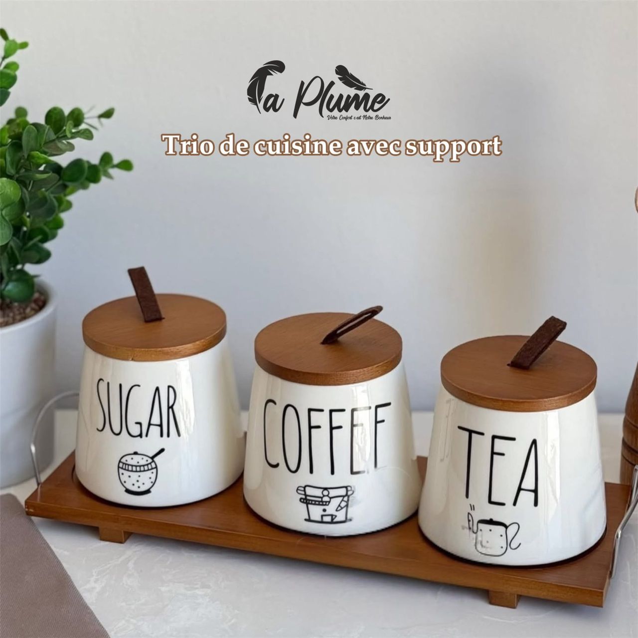 Ensemble élégant pour condiments – La Plume