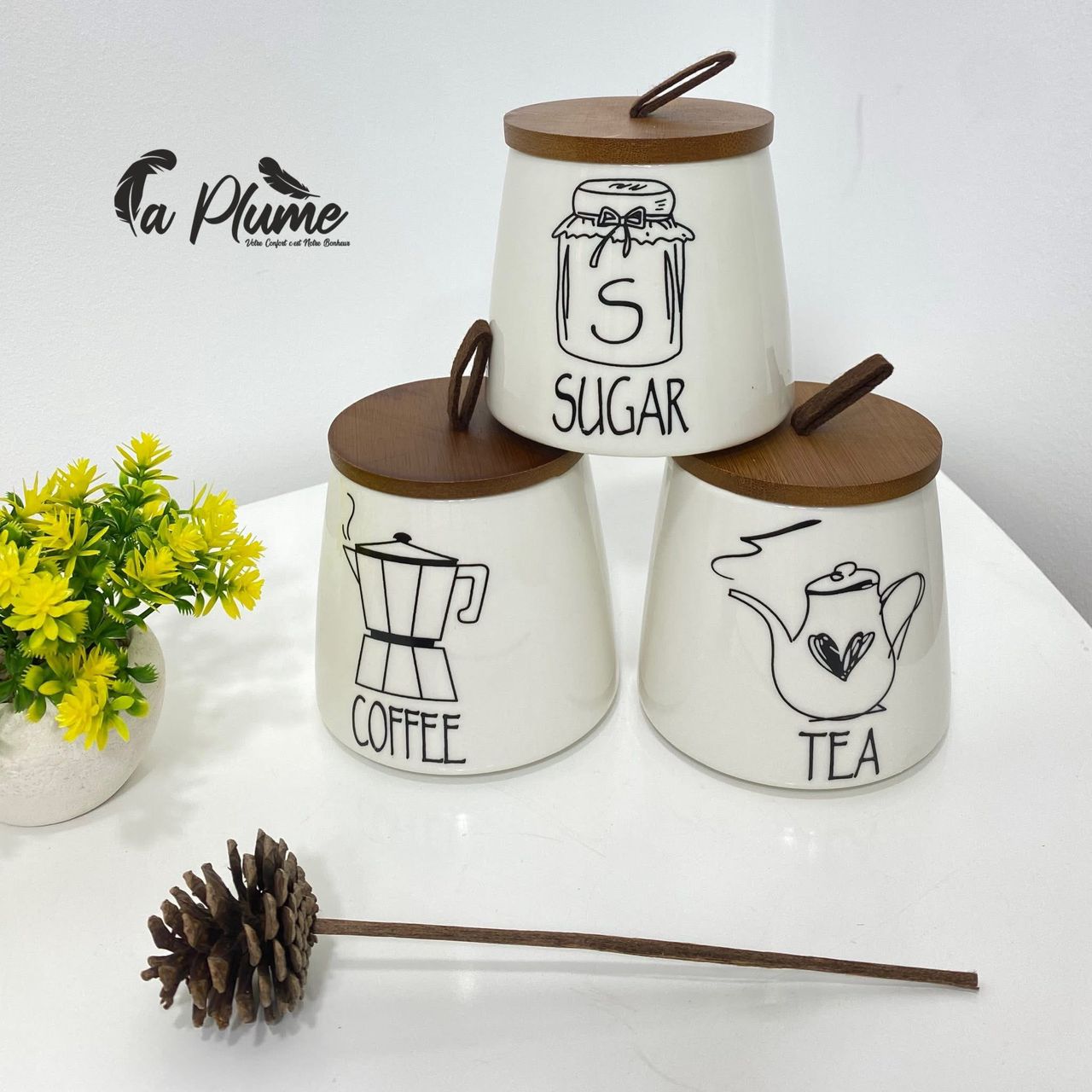 Ensemble élégant pour café et thé – La Plume