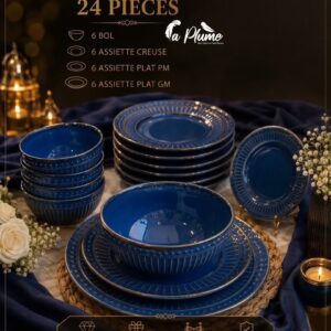 Service De Table Vintage 24Pcs