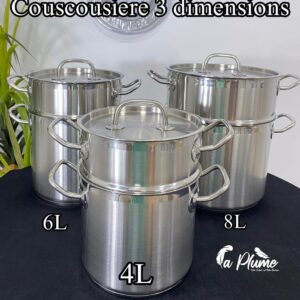 Couscoussiers Inox Multitailles – La Plume