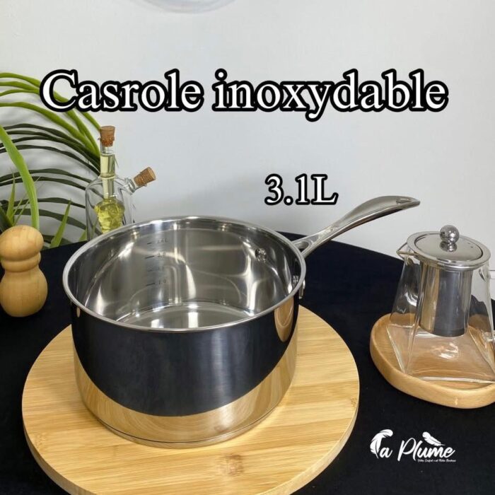 Casserole inox 3.1 litres – La Plume