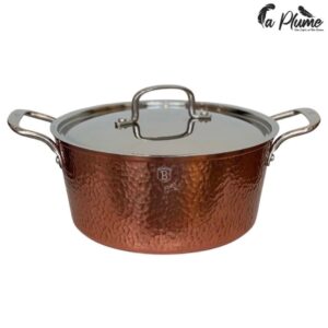 Marmite en cuivre martelé 28cm