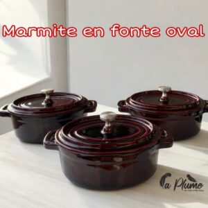 Marmite en fonte ovale 12Cm