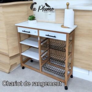 Chariot de rangement élégant