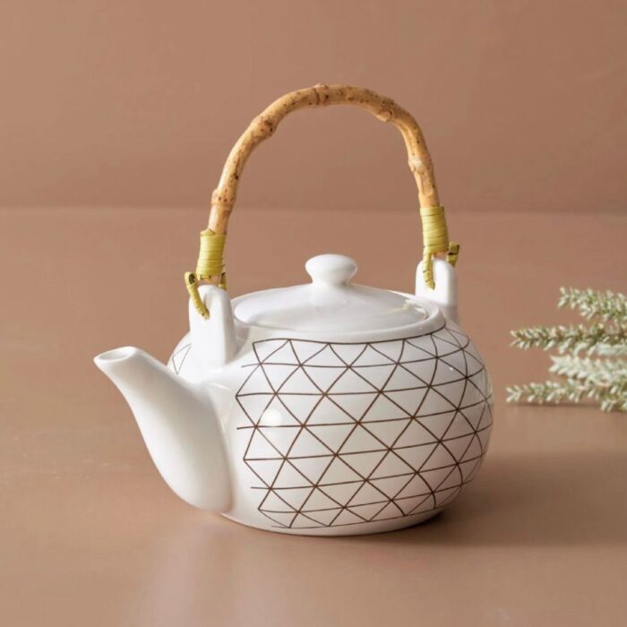 Théière élégante en céramique – La Plume