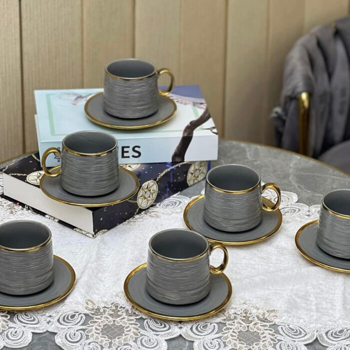Ensemble tasses élégantes grises – La Plume