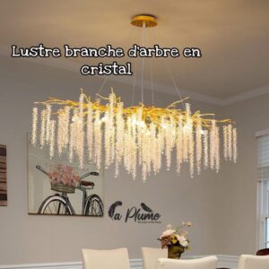 Lustre élégant en cristal – La Plume