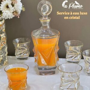 Service de Jus 7 Pièces en Cristal
