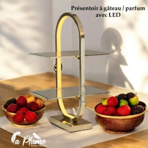 Présentoir de Luxe à Gâteau ou Parfum avec Éclairage LED
