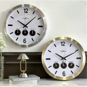 Horloge murale Alpha design moderne en métal – Multivilles