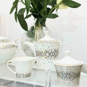 Service à café et à thé 30 pièces – Ensemble en porcelaine