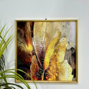 Tableau abstrait texturé