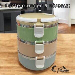 Porte-manger empilable à 3 niveaux