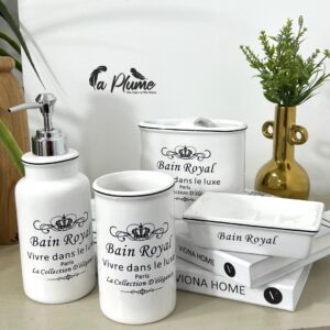 Set de bain en céramique "Bain Royal" multicolore