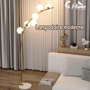 Lampadaire moderne à double boules