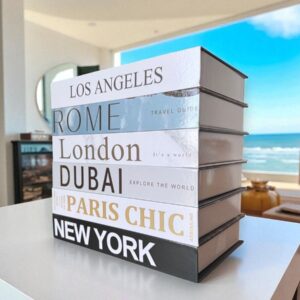 Livres de collection Assouline – Série Travel (Paris Chic, London, New York, Dubai Wonder)