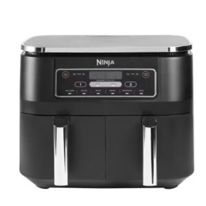 Friteuse à air chaud double tiroir – 7,6 L – 6 modes de cuisson – Cuisson synchronisée