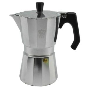 Cafetière italienne Pezzetti Lux 9 tasses en aluminium – Anti-goutte