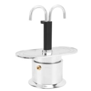 Cafetière italienne double sortie en aluminium