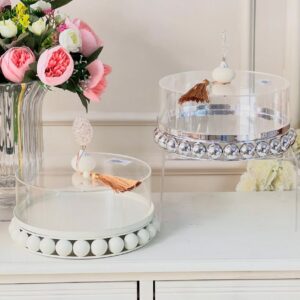 Porte Gâteau  Rond Élégante avec Base Décorative