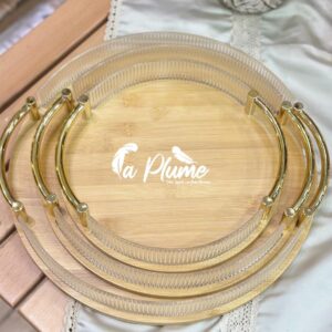 Série de Plateaux en Bois