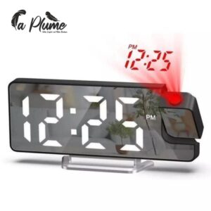 Horloge Numérique LED à Projection 180°