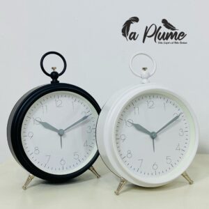 Réveil Noir Classique Sur Pieds