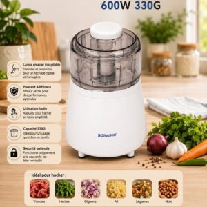 Hachoir Électrique Sonashi SMC-10:600W
