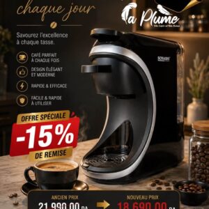 Machine à Café Multi-Capsule Sonashi SCM 4986 : Pompe 19 Bars, 1450W