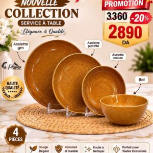 Service de Table en Céramique pack de 4 pièce