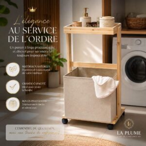 Chariot Organisateur en Bois