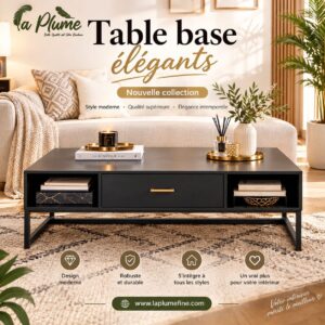 Table Basse avec Tiroir