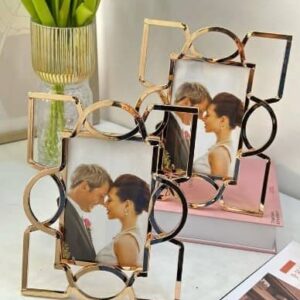 Cadre photo géométrique en métal