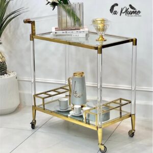 Chariot de Service Rectangulaire de Luxe