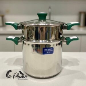 Couscoussier FAM en Acier Inoxydable et Accents Colorés