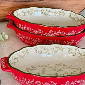 Plat à four en céramique/porcelaine ovale