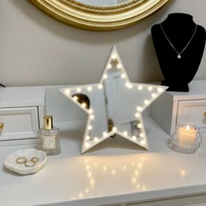 Miroir Décoratif Lumineux LED en Forme d'Étoile