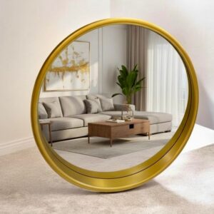 Miroir Rond Profond à Cadre
