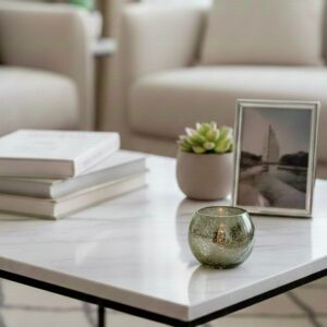 Petit Photophore Sphérique en Verre Moucheté