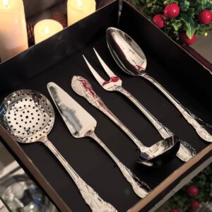 Coffret de 5 Pièces de Service Classiques en Argent