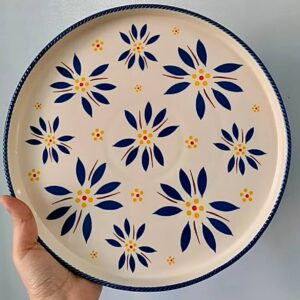 Assiette en céramique à motif floral