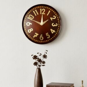 Horloge "Héritage" Chaleur du Bois et Éclat Solaire