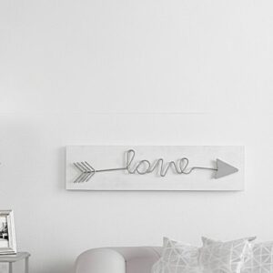 Décoration Murale "Love" en Bois Rectangulaire