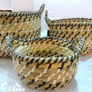 Paniers tressés naturels