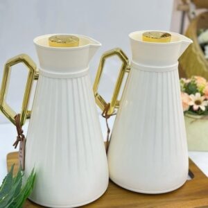 Thermos Alise 1 pièce blanc et doré