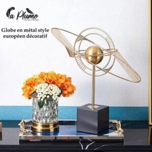 Globe en métal style européen décoratif