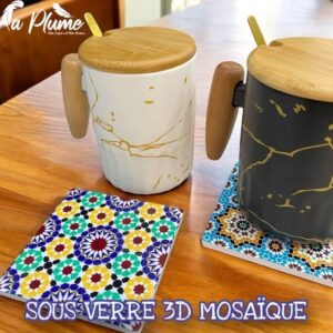 Sous-verres Mosaïque 3D