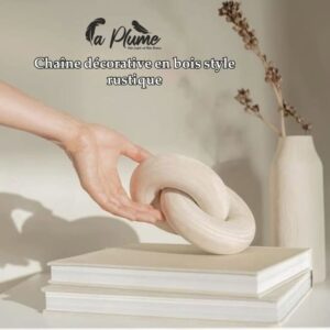 Chaîne Décorative en Bois Style Rustique