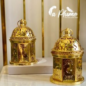 lanterne décorative dorée par pièce